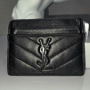 Saint Laurent Black Leather Accessory